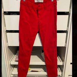 Red abercrombie and Fitch jeans
